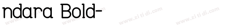 ndara Bold字体转换